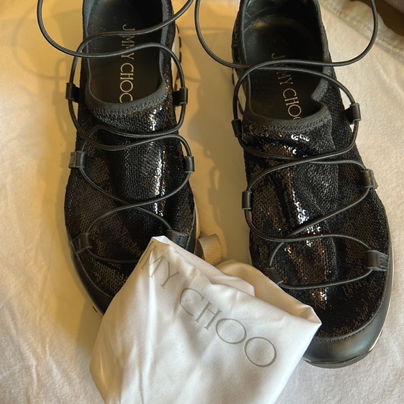 Jimmy Choo walking shoes black shiny - Picture 5 of 5